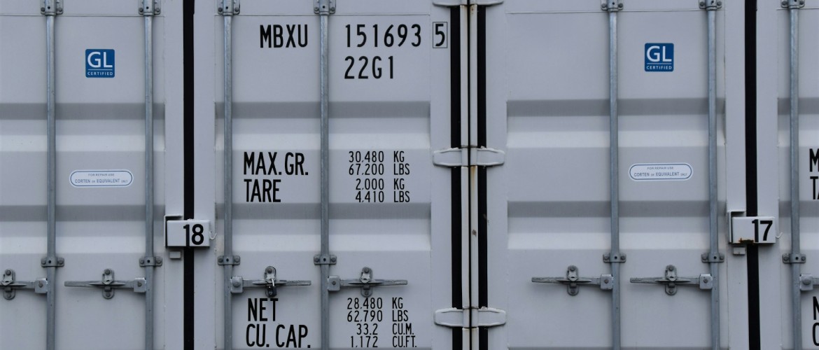 Ein gekennzeichneter Container.