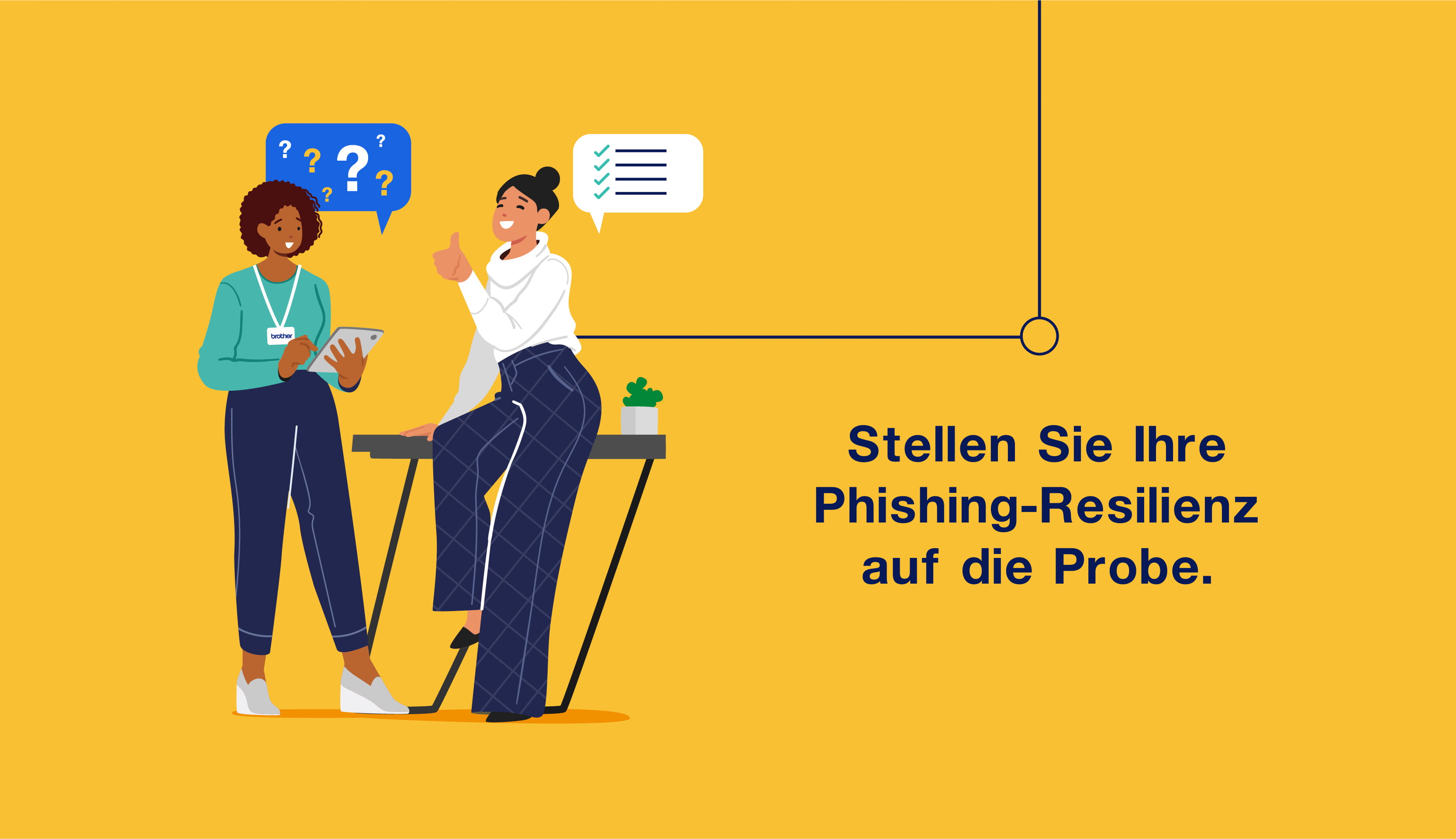 Eine Frau stellt der anderen Frau Fragen und bekommt sie beantwortet. 