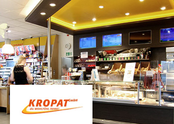 Shell Tankstelle mit Kropat-Logo