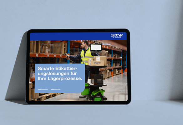 Tablet mit Grafik des Labelling Guides
