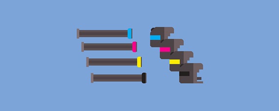 Multiple colours of Brother LC3237 ink cartridges