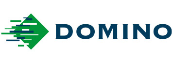 Domino-Logo auf Weißem-Hintergrunder