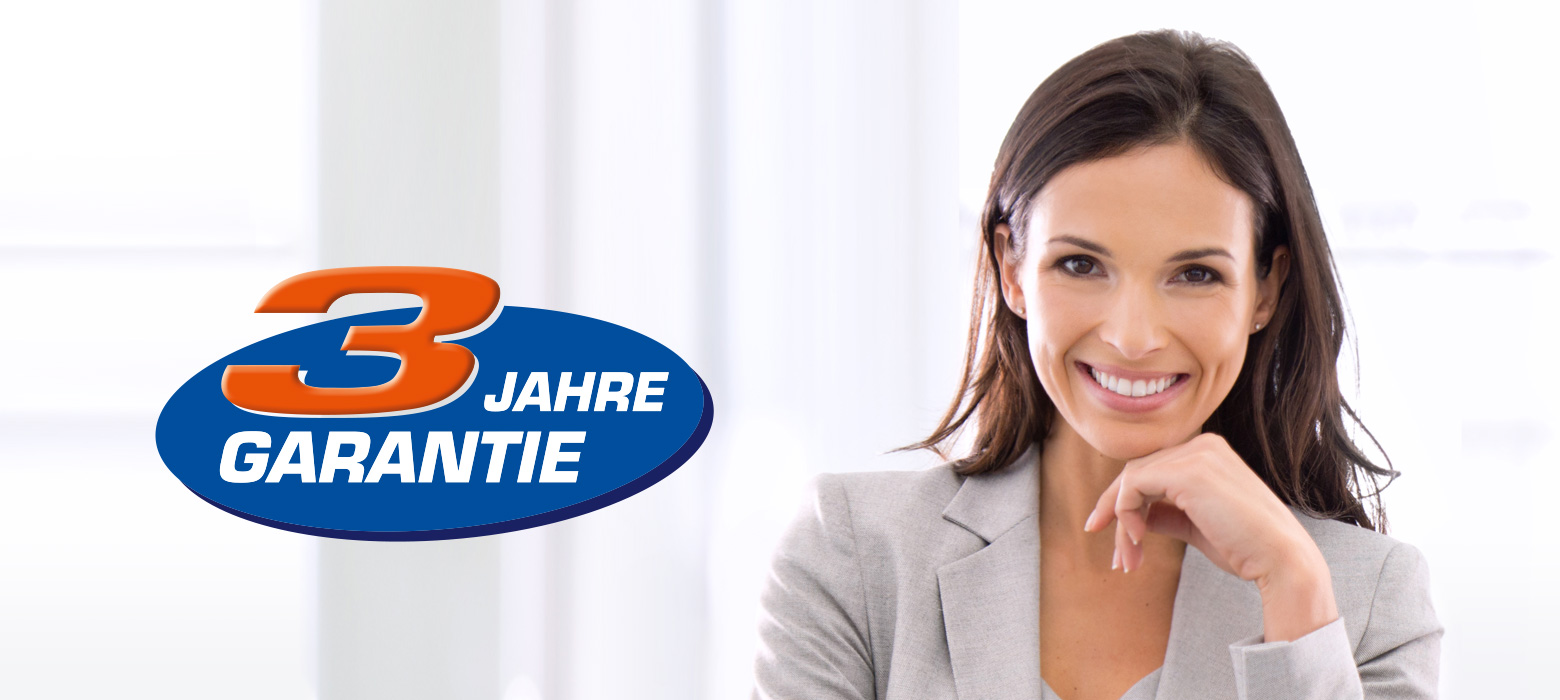 3 Jahre Garantie