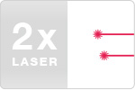 Symbol Doppellaser